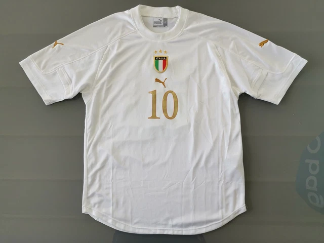 MAGLIA NAZIONALE ITALIANA Calcio Italia Euro 2004 Puma Blu EUR 66
